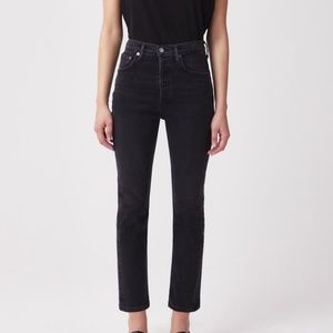 AGOLDE - Riley high rise straight crop in panoramic 25